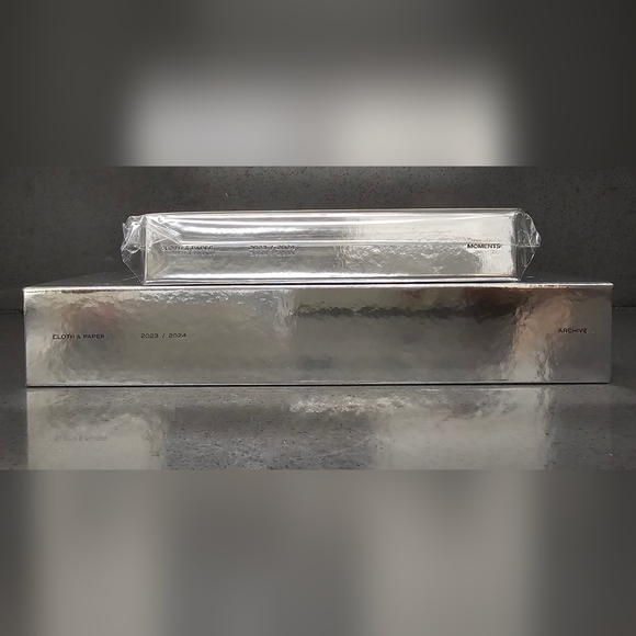 BRAND NEW Cloth and Paper Silver Archive Box, Album, Cards & Frame Bundle-7 - Picture 3 of 16